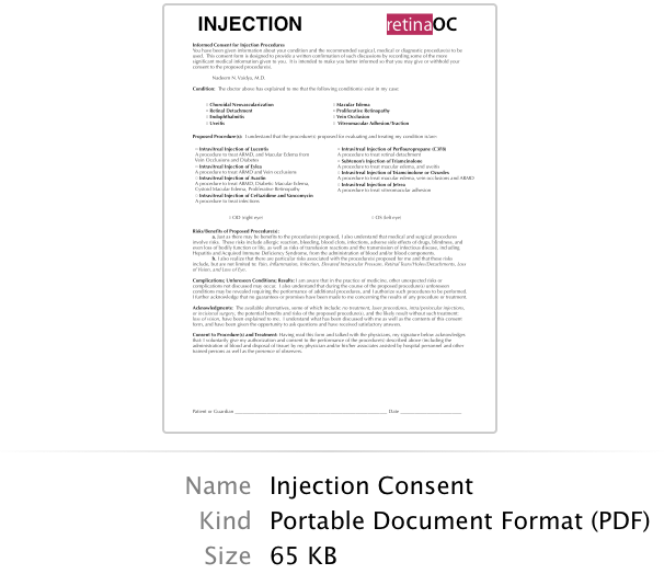 Forms Retina Orange County