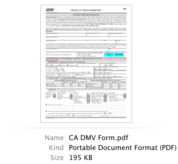 Forms Retina Orange County